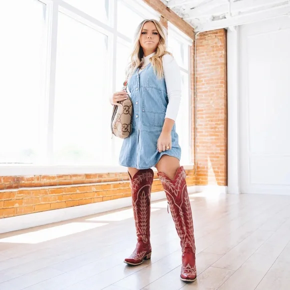 LANE BOOTS
LEXINGTON OTK CORSET - SMOLDERING RUBY
SKU: LB0499E-050 - Picture 8 of 15